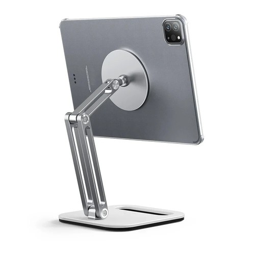 Metal Magnetic Tablet Stand - Foldable Support for iPad, Xiaomi, Samsung Tablets - Picture 7 of 9