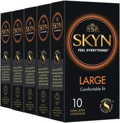 SKYN Large Preservativi Comodi ANALLERGICI Non-Latex 50 Profilattici