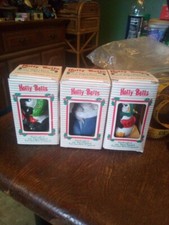 Vintage Lot Of 3 Holly Bells Nib By Giftco. Inc. Made In Taiwan 1960s
