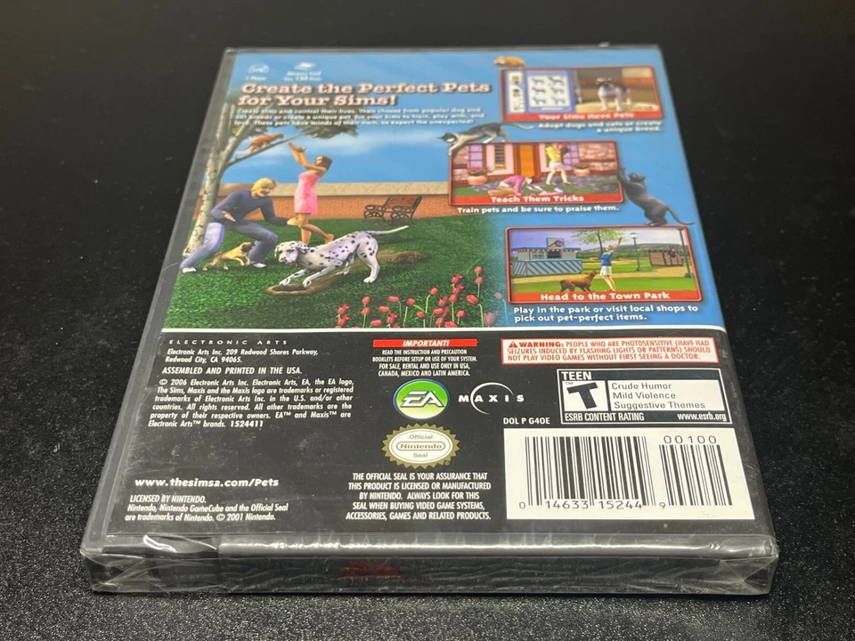 The Sims 2: Pets (Nintendo GameCube, 2006) BRAND NEW SEALED - Image 3 of 3
