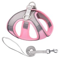 Hundegeschirr Welpengeschirr Mit Leine Reflektierend Mesh Katzengeschirr Weste