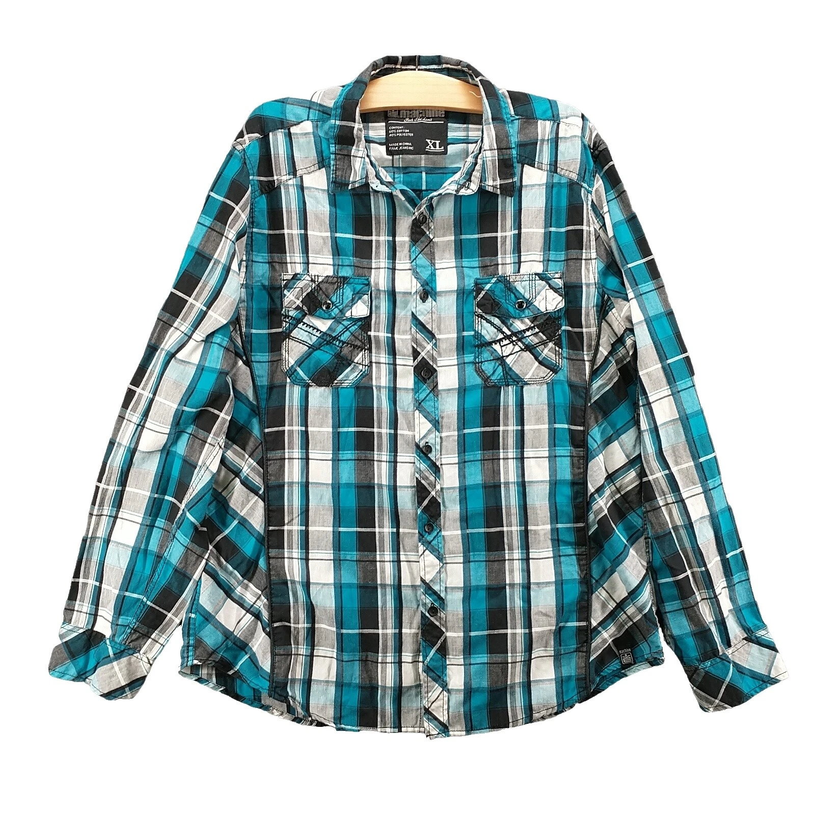 Camisas para hombre talla XL a máquina