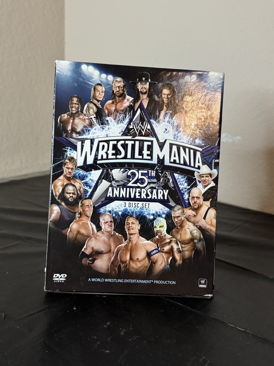 WWE WrestleMania 25th Anniversary 3-Disc DVD Set 2009, With