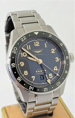 New Mens LONGINES ZULU TIME Automatic CHRONOMETER GMT Watch L3.812.4