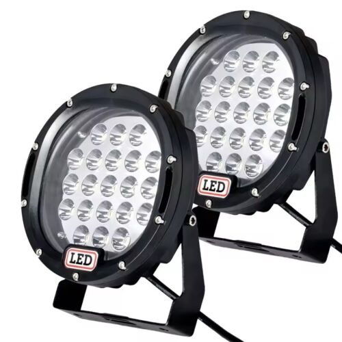 2Pcs 7" Offroad Spot Luggage Rack Roof LED Work Light SUV Spotlight Bumper Drivi - Picture 8 of 10