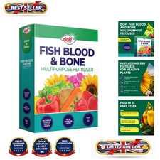 2kg Multi-Purpose Fish Blood & Bone Fertilizer for Flowers, Vegetables & Plants 6.00 per kilo
