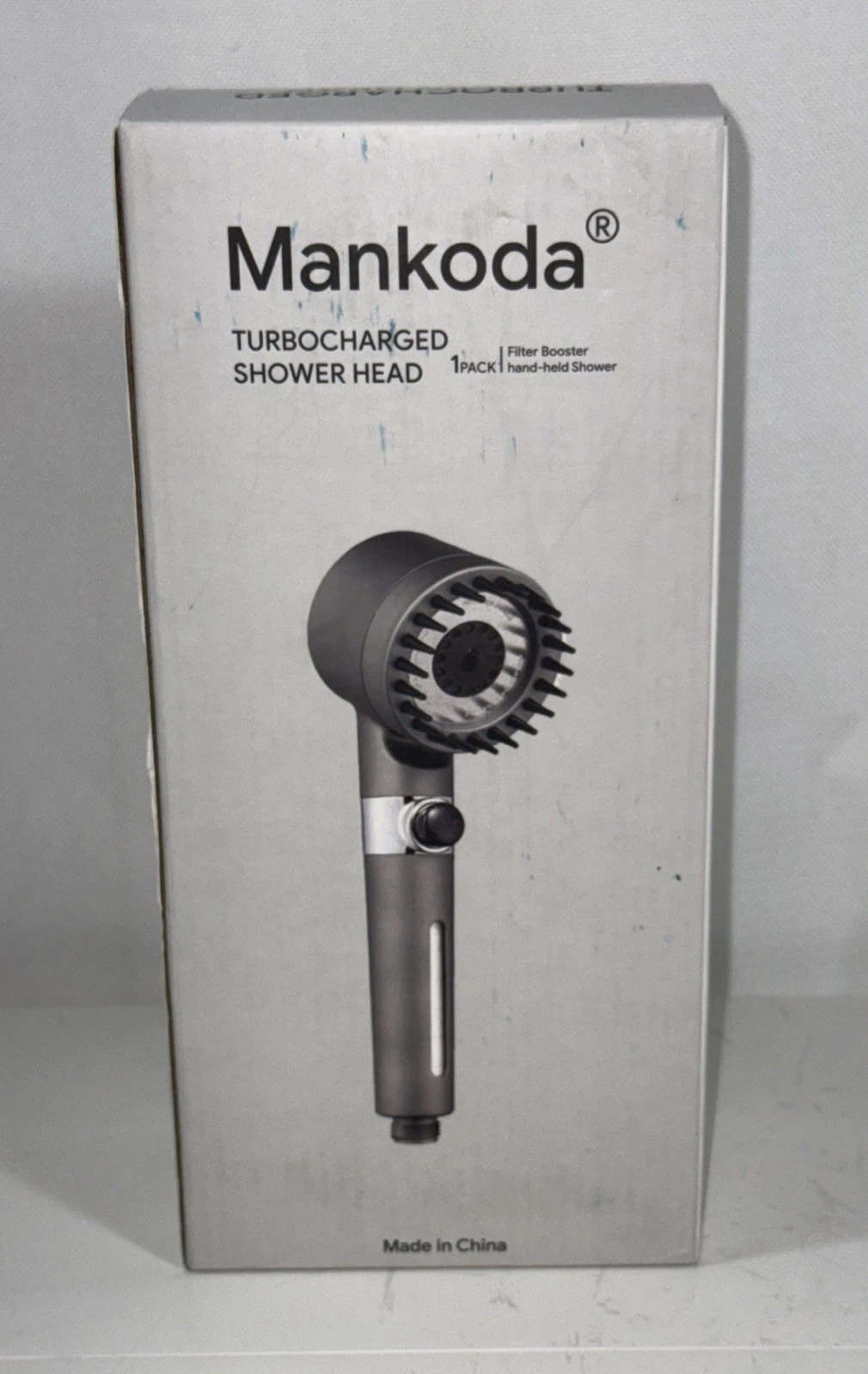Muravai Turbo Shower Head New High Pressure Showerhead 3 Spray Modes Chrome NEW