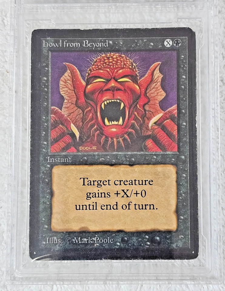 MTG Beta Howl from Beyond 1993 PCG 5 Excellent | Mark Poole Art VTG Magic Card - Image 4 of 4