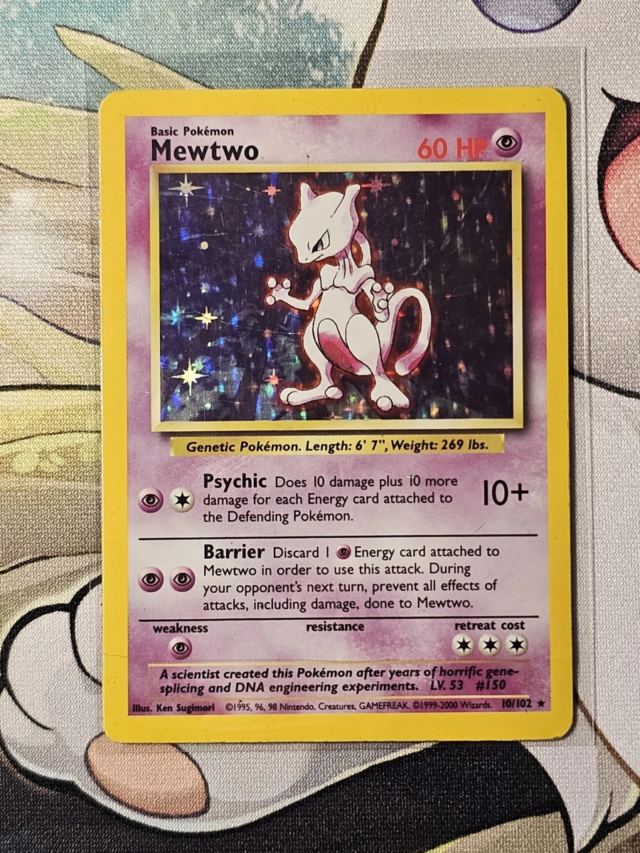 Mewtwo Pokémon TCG Individual Trading Card Games Base Set in