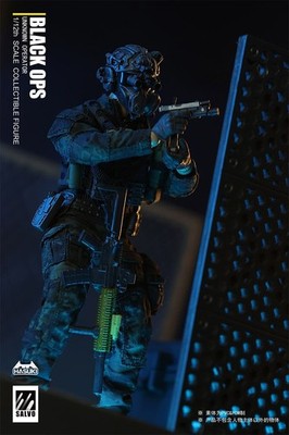 HASUKI SA01 1/12 Black Ops SALVO Combat Uniform Male Warrior