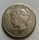 1927 Silver Peace Dollar Coin $1
