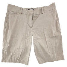 Talbots Petites 6P Khaki Bermuda Shorts Womens Beige Casual Summer