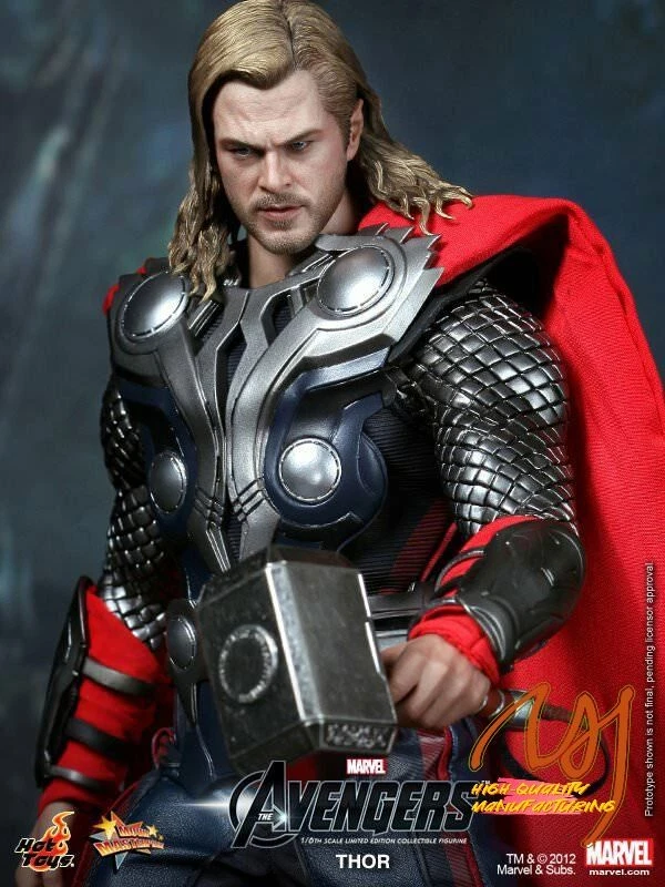EM ESTOQUE Boneco de ação Hot Toys MMS 146 Thor Chris Hemsworth Marvel 12 polegadas NOVO - Imagem 2 de 3