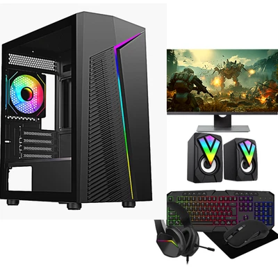 SAVITAR TECHNOLOGY LTD Schneller Gaming PC Bundle Core i7 16GB RAM 1TB HDD & 240GB SSD GT730 4GB Win 11 22 Zoll