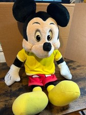 1986 Worlds of Wonder Talking Mickey Mouse Plush w/ Cassette Tested Works