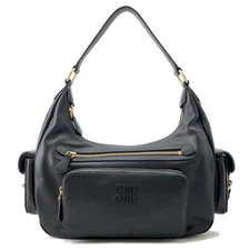 MIUMIU Pocket bag Nappa Leather Black 5BC189