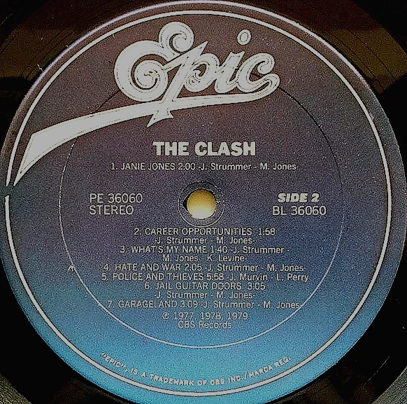 The Clash – The Clash – Vinyl LP Album – Epic RE 1978/1979 (?) – VG+++ - Bild 3 von 4