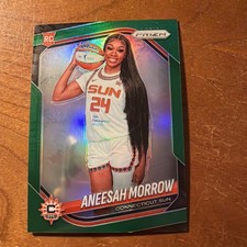 2025 Panini Prizm WNBA Aneesah Morrow #79 Green Rookie RC SP Sun PRIZM