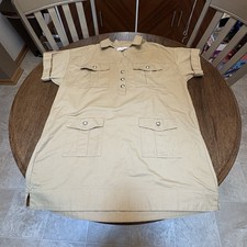 Loft Twill Patch Pocket Mini Dress Women’s Size 12 NWT Khaki Dress