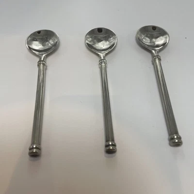3 Classic Collection Silver Plated Bugor Coffee Spoons Matching 4.5” - Image 1 of 2