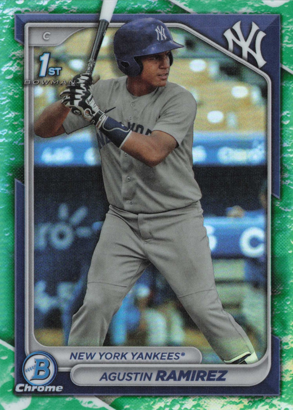 Agustin Ramirez #BCP-85 2024 Bowman - Chrome Prospects Lunar Glow Refractors