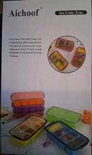 Aichoof Meal Prep Portioning Freezer Trays 1-1/2 Cup