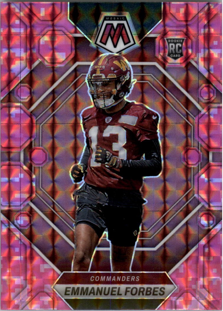 2023 Panini Mosaic Mosaic Camo Pink #319 Emmanuel Forbes - FB