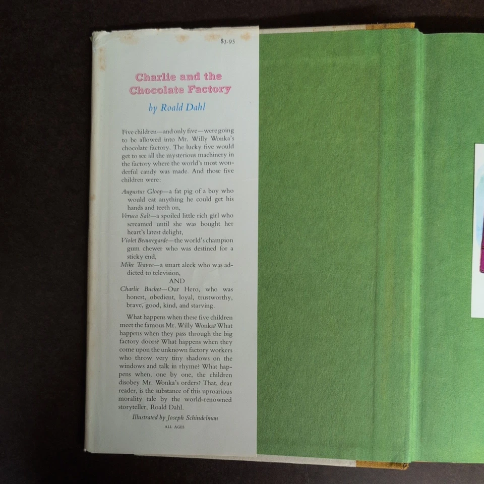 Charlie and The Chocolate Factory Roald Dahl DJ 1964 1st Edition HC Foto 2 de 4