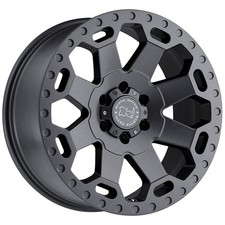 One 17x9 Black Rhino Warlord 8x180 -12 Gunmetal Wheel Rim 125.1