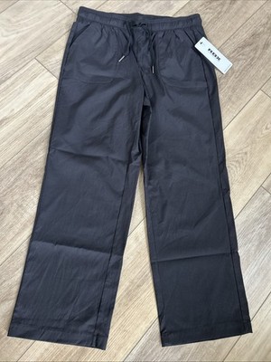 RBX Live Life Active Pull on Pants Black Active Wear Women Sz M Wide Leg Pockets