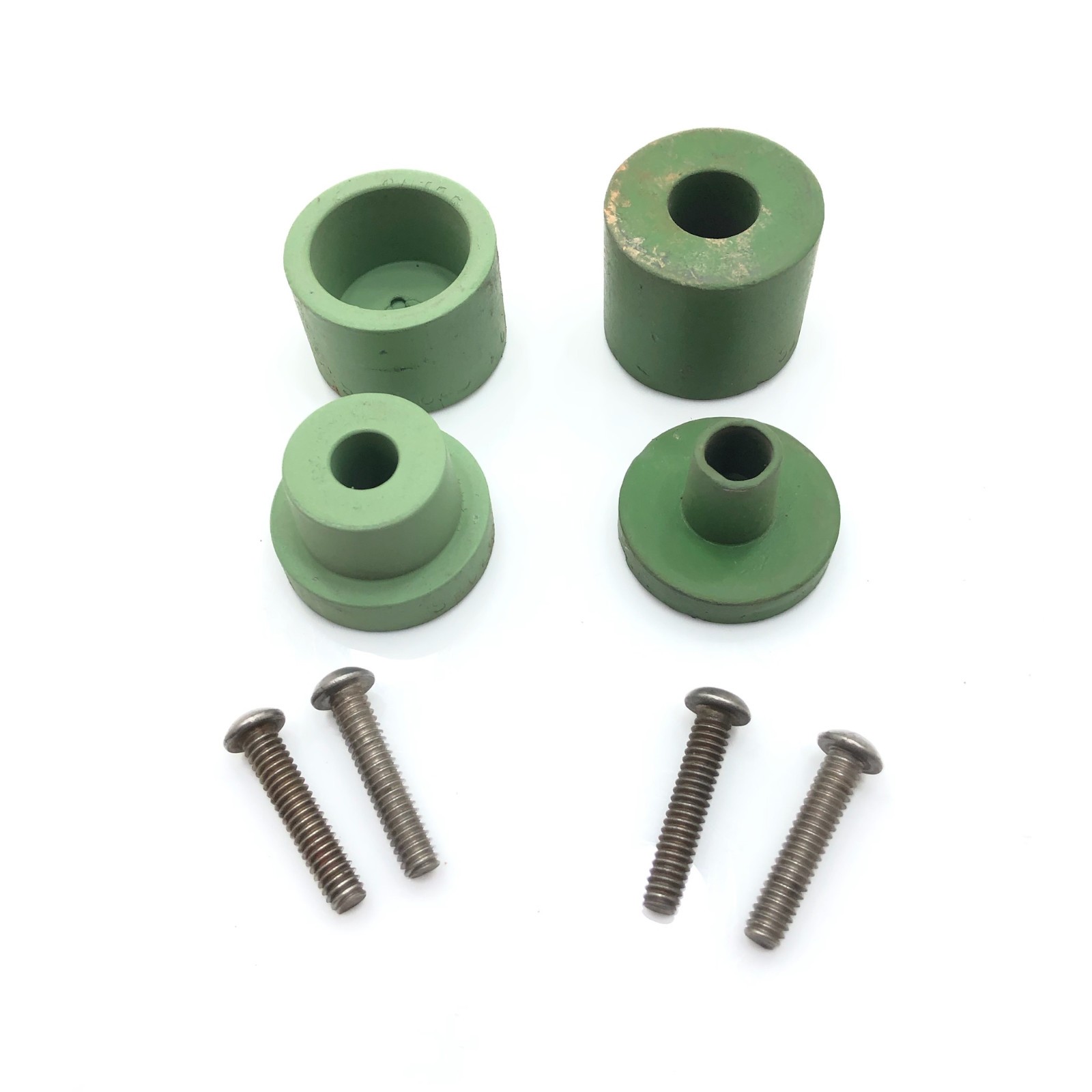 Lot (2) Mcelroy Socket Pipe Fusion Heater Adapter Sets 1" CTS & 1/2" CTS, Screws