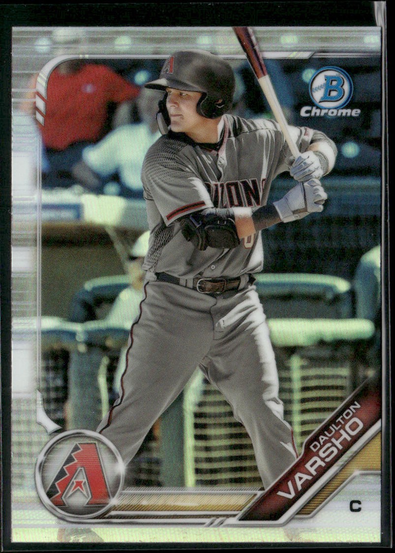 2019 BOWMAN DRAFT #BDC-176 DAULTON VARSHO CHROME REFRACTOR ARIZONA DIAMONDBACKS