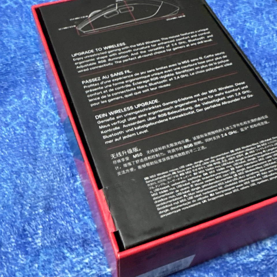 CHERRY XTRFY M50 Wireless, Cordless Gaming Mouse, 2.4 GHz RF, Bluetooth & Cable - Image 2 of 3