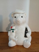 Vintage Teleflora Coca-Cola Company Polar Bear  with baby bear and coke bottle