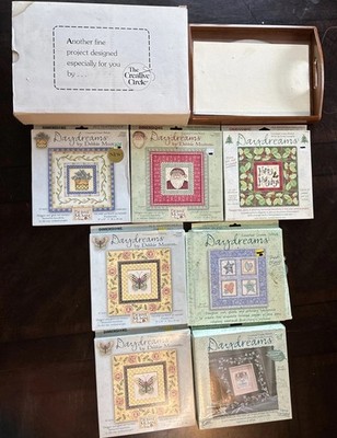 Creative Circle Cross Stitch Baked & 7 Glass & Mat Boxes NEW Unused