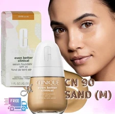Clinique Even Better Clinical Serum Foundation SPF 20*~CN 90 Sand(M) 1oz NIB $48