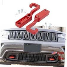 Red Tow Hooks for Grand Cherokee (2015-2022) - Heavy-Duty Front Recovery