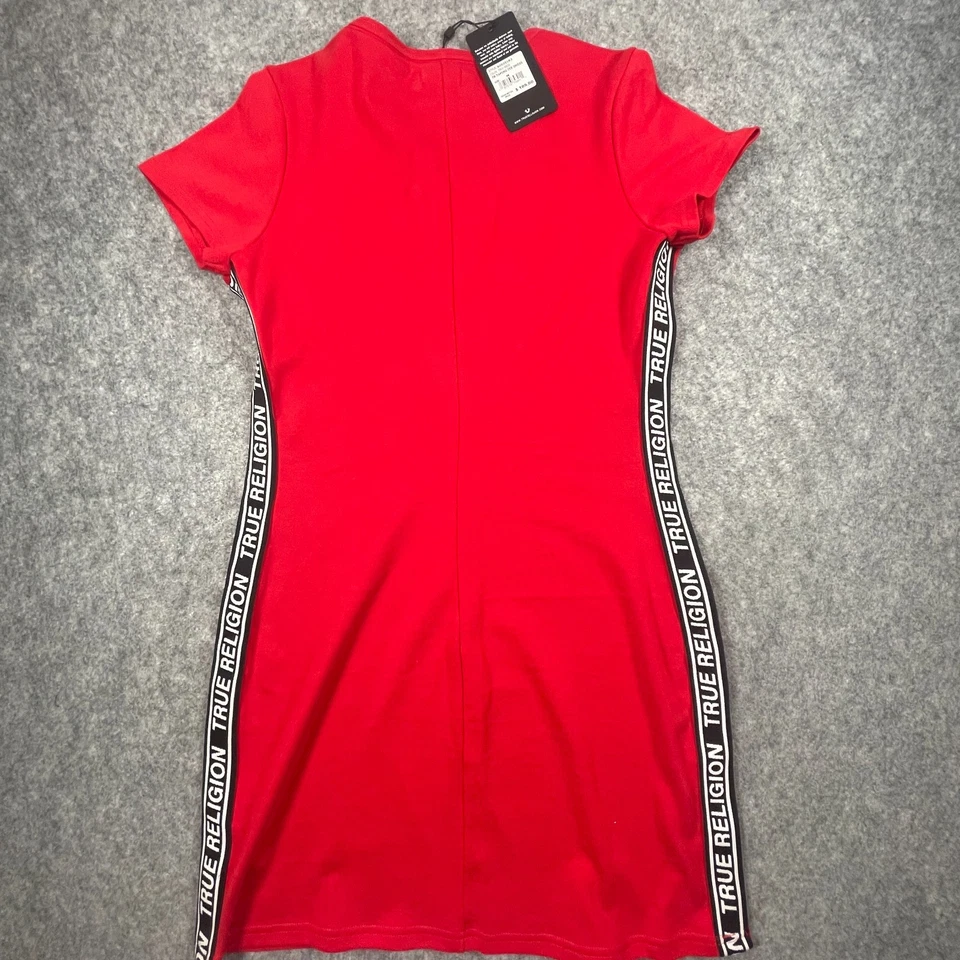 True Religion женское платье размер 100% хлопок Med TR ленты красный стиль 600351R3 новый с Ярлыками - Изображение 4 из 4