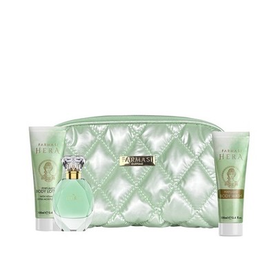 Farmasi Hera Parfum Geschenkset für Damen - EDP, Bodylotion, Duschgel & Tasche