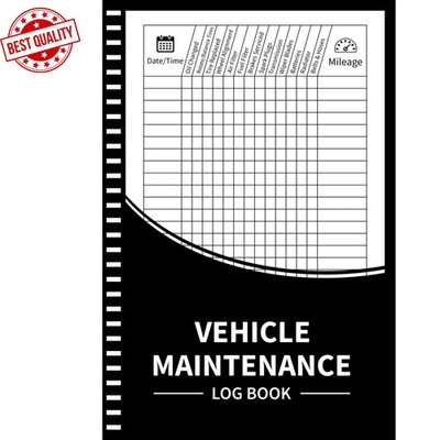 Vehicle Maintenance Log Book: Automotive Repair Service Record Book, Oil...