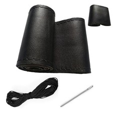 Steering Wheel Covers lace up, 15Inch Leather Steering Wheel Cover Stitch On