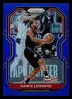 2020 Panini Prizm Basketball Prizms Blue Kawhi Leonard #209 PSA 8.5