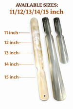Handcrafted Shoe Horn 11inch Horn Shoe Polished Natural Shoe Lifter Durable Care