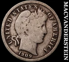 1909-S Barber Dime- Semi Key Better Date No Reserve #i2395