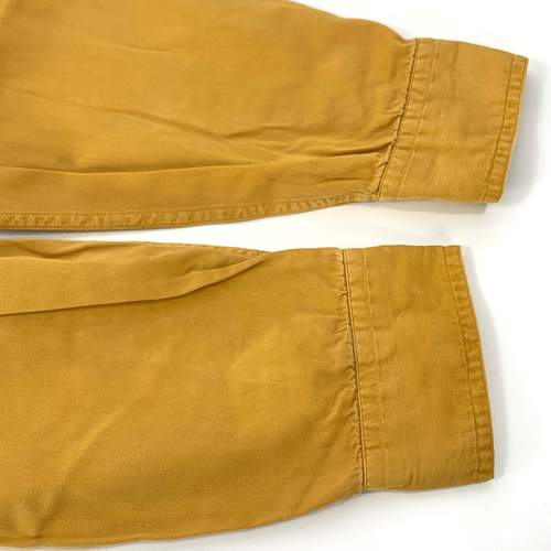 Vintage Versace Classic V2 Pocket Shirt Large Mustard Yellow Metal Buttons 90s - Picture 17 of 19
