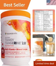 Beyond Tangy Tangerine 2.0: Citrus Peach Organic Multi-Vitamin - 30 Servings