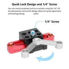 Aluminum Locking Mechanism Quick Release Clamp 1/4inch Thread For Photography