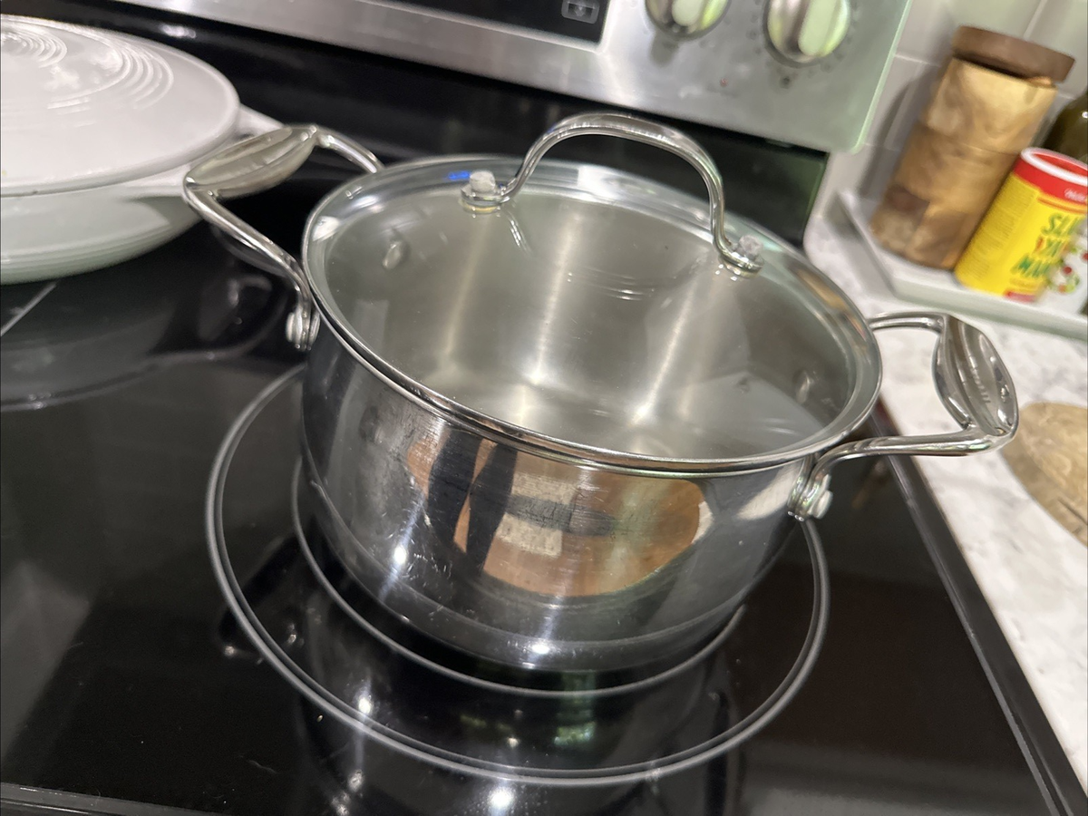 Tivoli Stainless Steel 4Qt Stockpot W/Lid Induction Ready | eBay