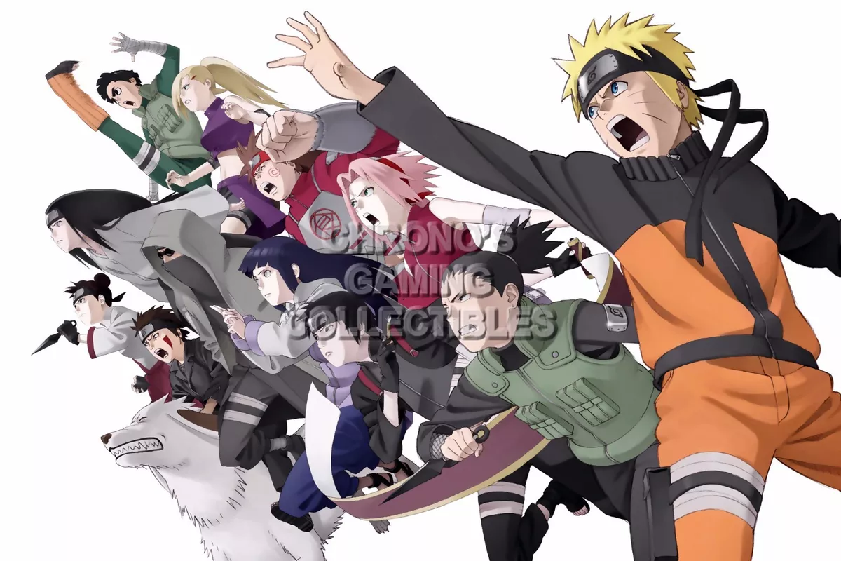 Naruto Shippuden - Characters Anime Poster - 24 X 36