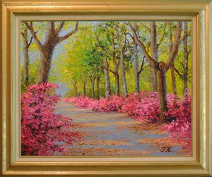 Spring-madness-Original-framed-oil-on-canvas-16-034-x20-034-painting-from-artist